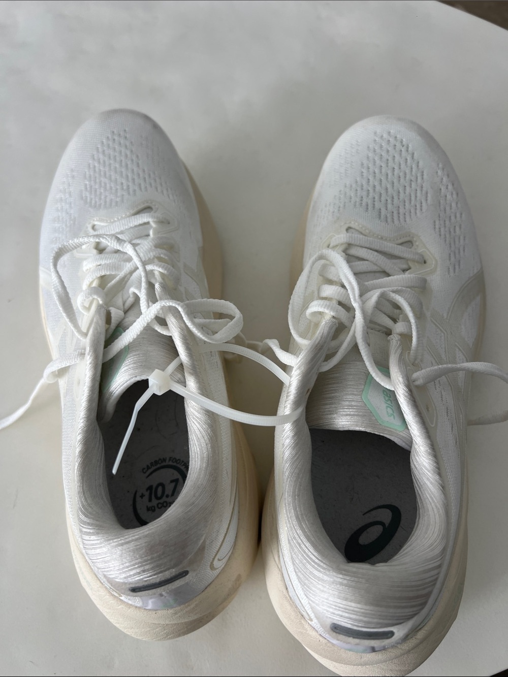 Asics Gel Kayano 30 White / White Running Shoes Men's 8.5 - Picture 10 of 13